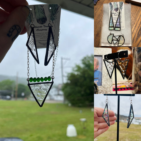 Clear Stained Glass Jewelry