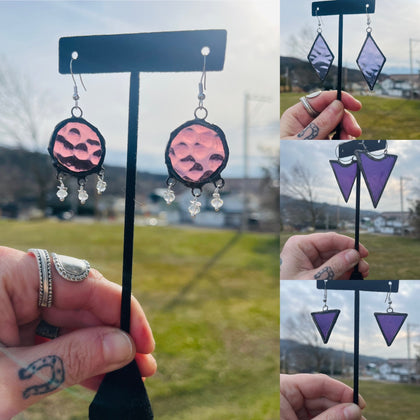 Purple Stained Glass Jewelry