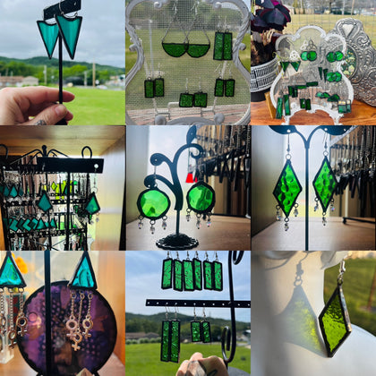 Green Stained Glass Jewelry