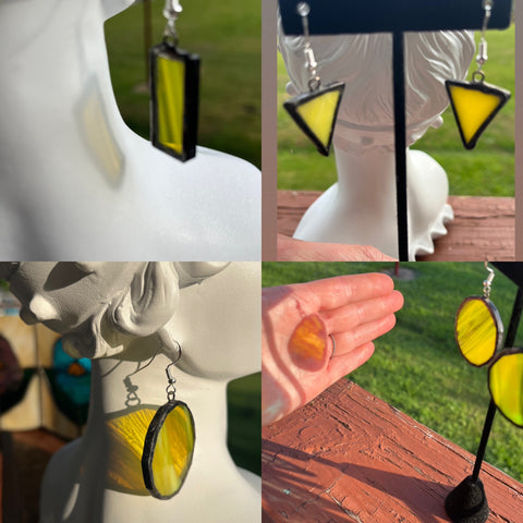 Yellow Stained Glass Jewelry