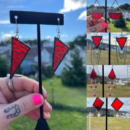 Red Stained Glass Jewelry