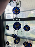 21” Upcycled Star Suncatcher Medallion Spinner