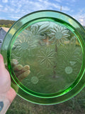 Upcycled Uranium Glass Sunflower Necklace