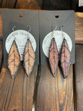 2.5” Fall Leaf  Earrings