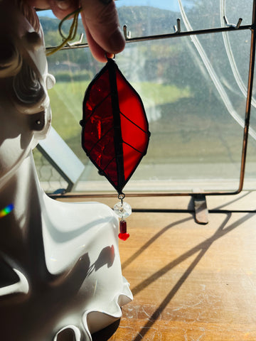 Fall Leaf Suncatcher with Dangles